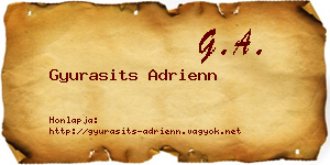 Gyurasits Adrienn névjegykártya